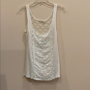 Off white lace top